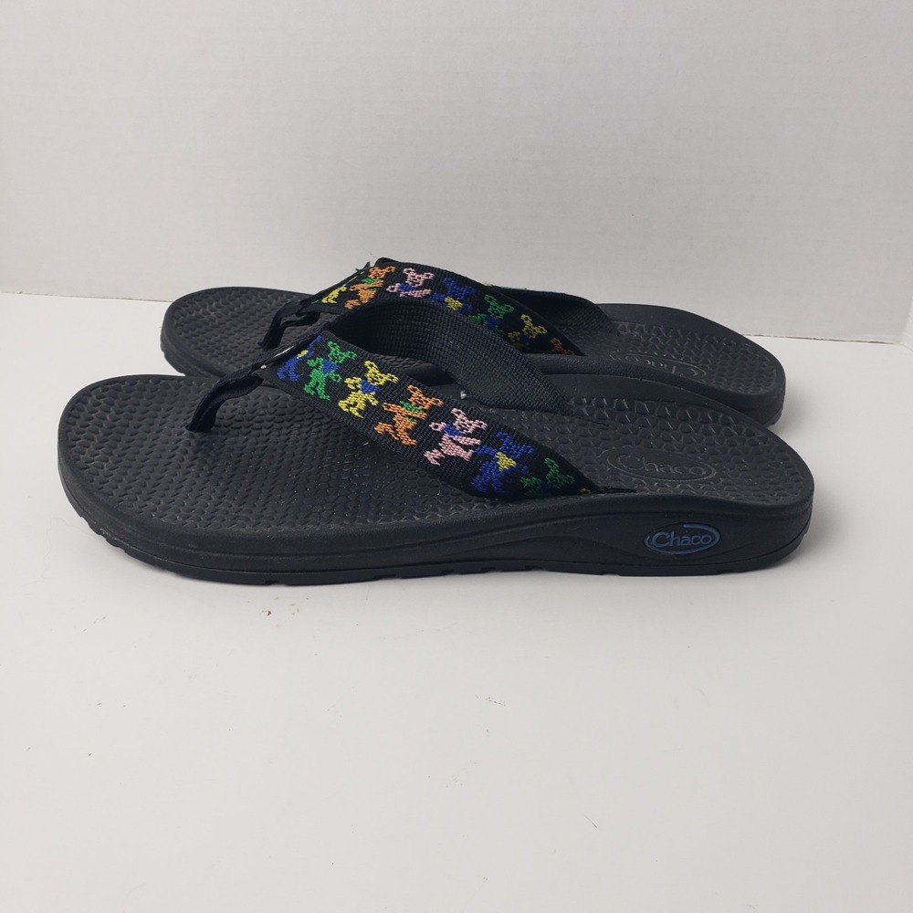Chacos Grateful Dead Dancing Bears Womens Size 8 Black Sandals - Picture 5 of 16